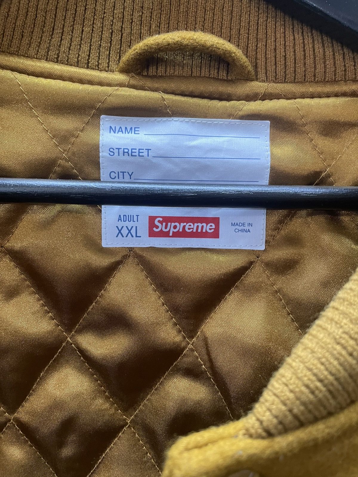 Supreme Supreme big logo chenille varsity jacket Size US XXL / EU 58 / 5 - 5 Thumbnail