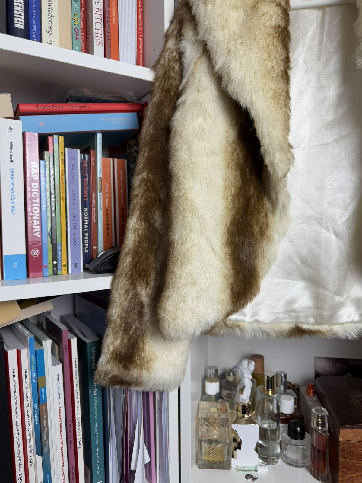 Japanese Brand Vintage y2k cropped faux fur coat jacket S Kate moss scandi Size S / US 4 / IT 40 - 3 Thumbnail