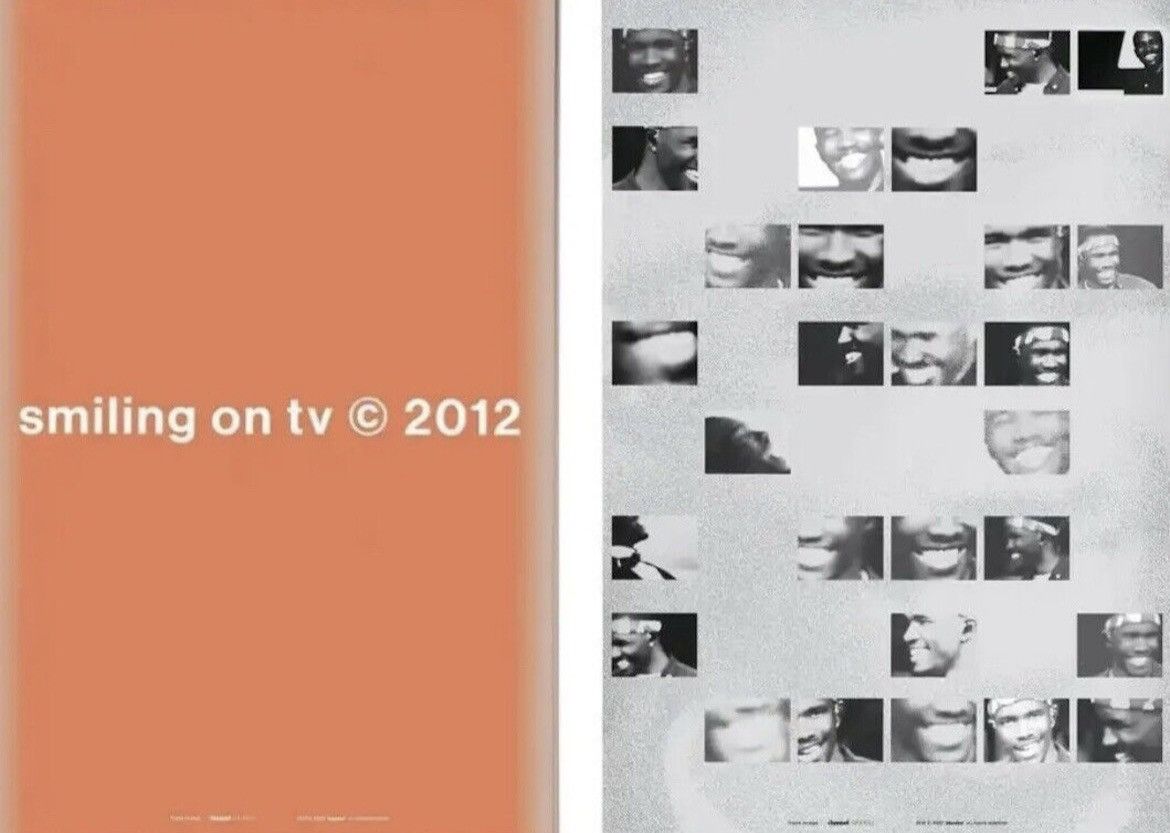 image of Frank Ocean Smiles Poster in Orange, Men's