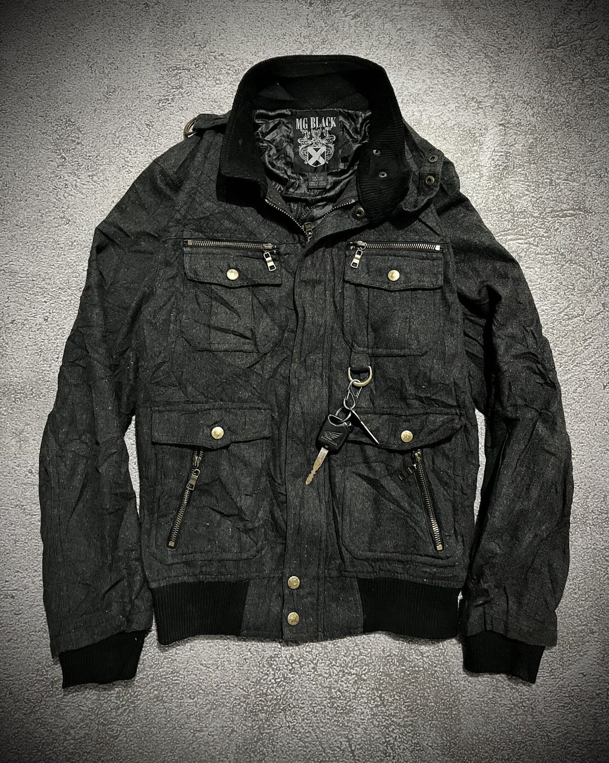 Japanese Brand Japanese MG Black Jacket Size US L / EU 52-54 / 3 - 1 Thumbnail