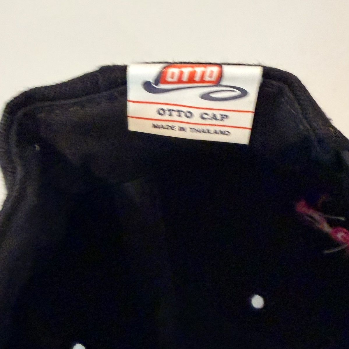 Otto Vintage Racing Hat Snap Back Adjustable 90s Otto Suede Bill Size ONE SIZE - 3 Thumbnail