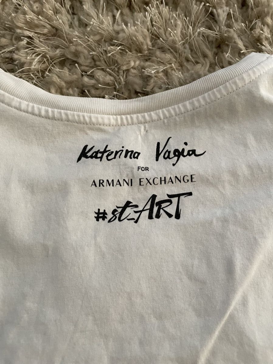 Armani Exchange Armani Exchange x Katerina Vagia White Tee Size US XL / EU 56 / 4 - 11 Thumbnail