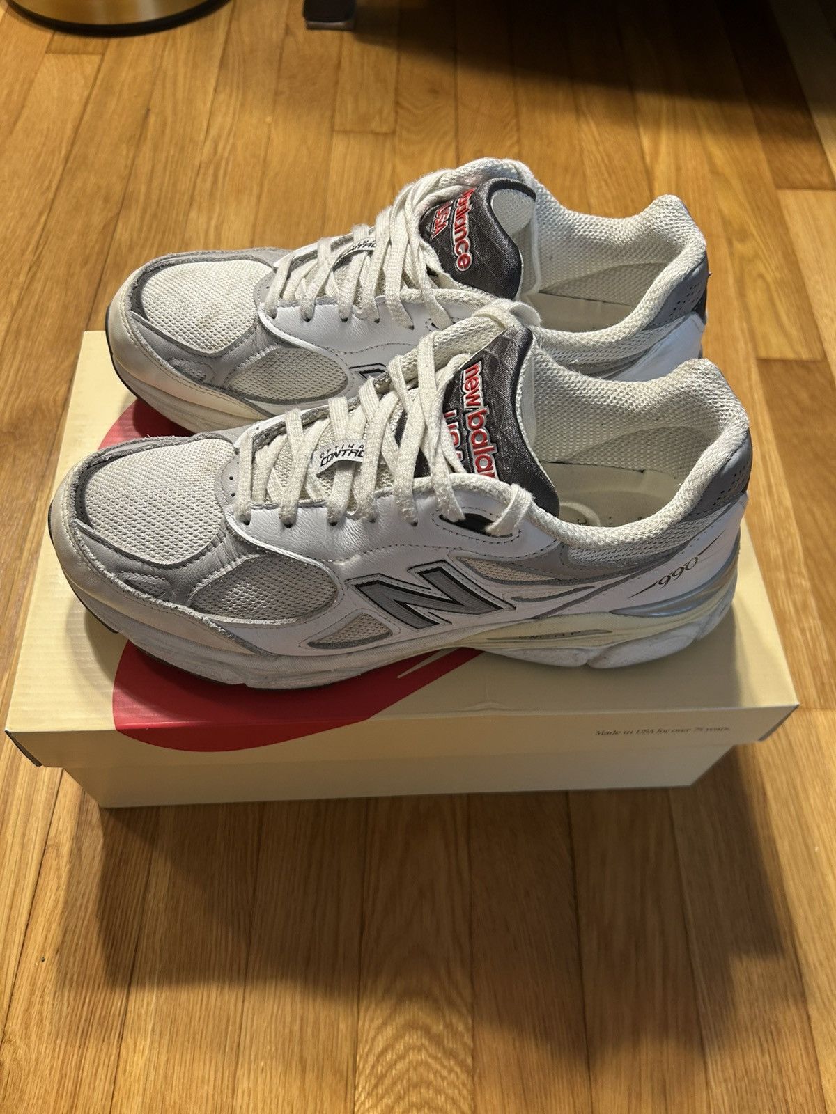 New Balance New Balance 990v3 MiUSA Teddy Santis Sea Salt Size US 9.5 / EU 42-43 - 3 Thumbnail