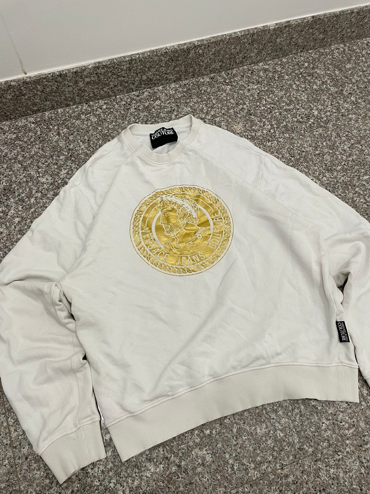 Pre-owned Versace Jeans Couture Sweatshirt Versace Jean's Couture In White