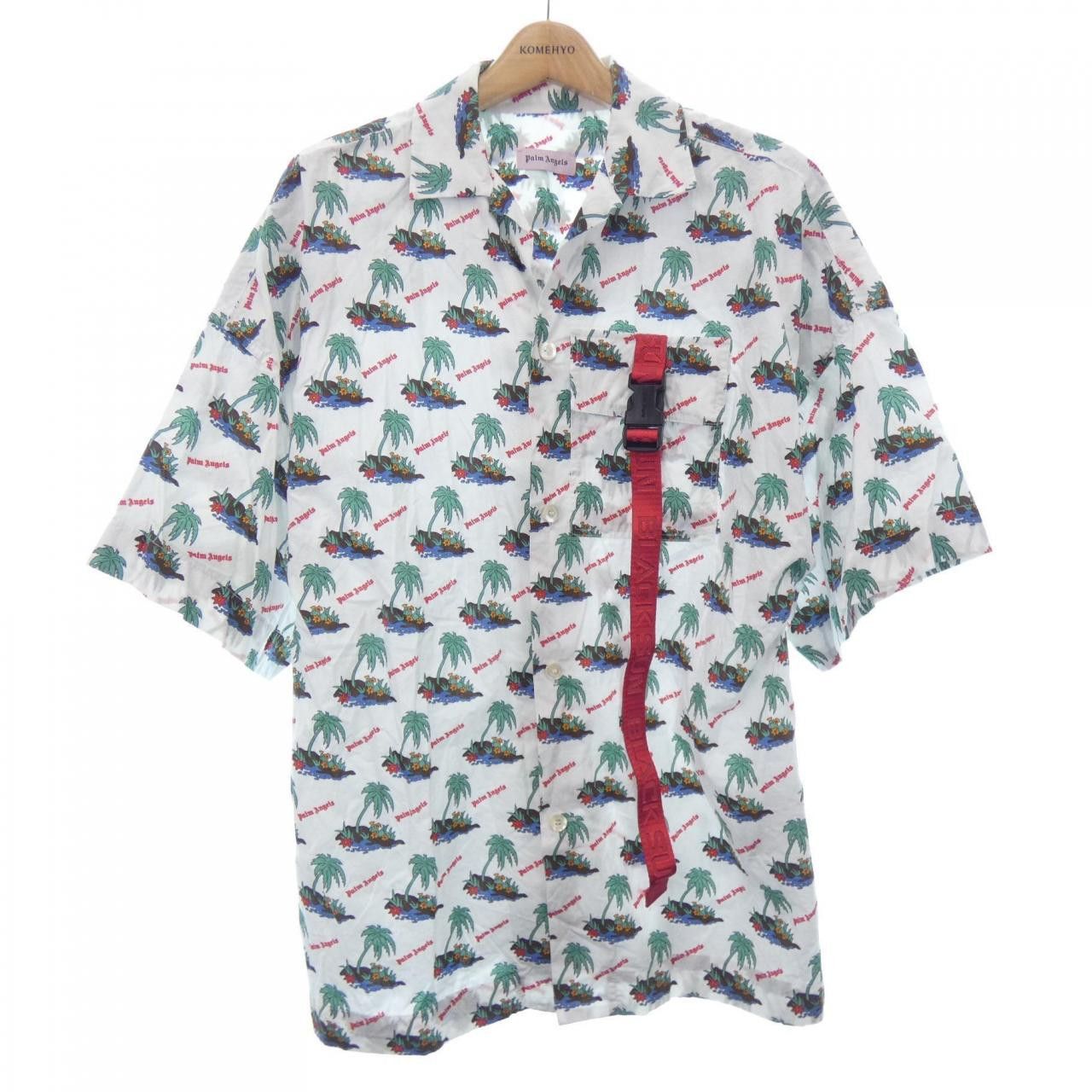 Palm Angels Palm Angels Palm Angels Short Sleeve Shirt Textile Tops PMGA029S18356035 DUTY FREE for USA Size ONE SIZE - 1 Thumbnail