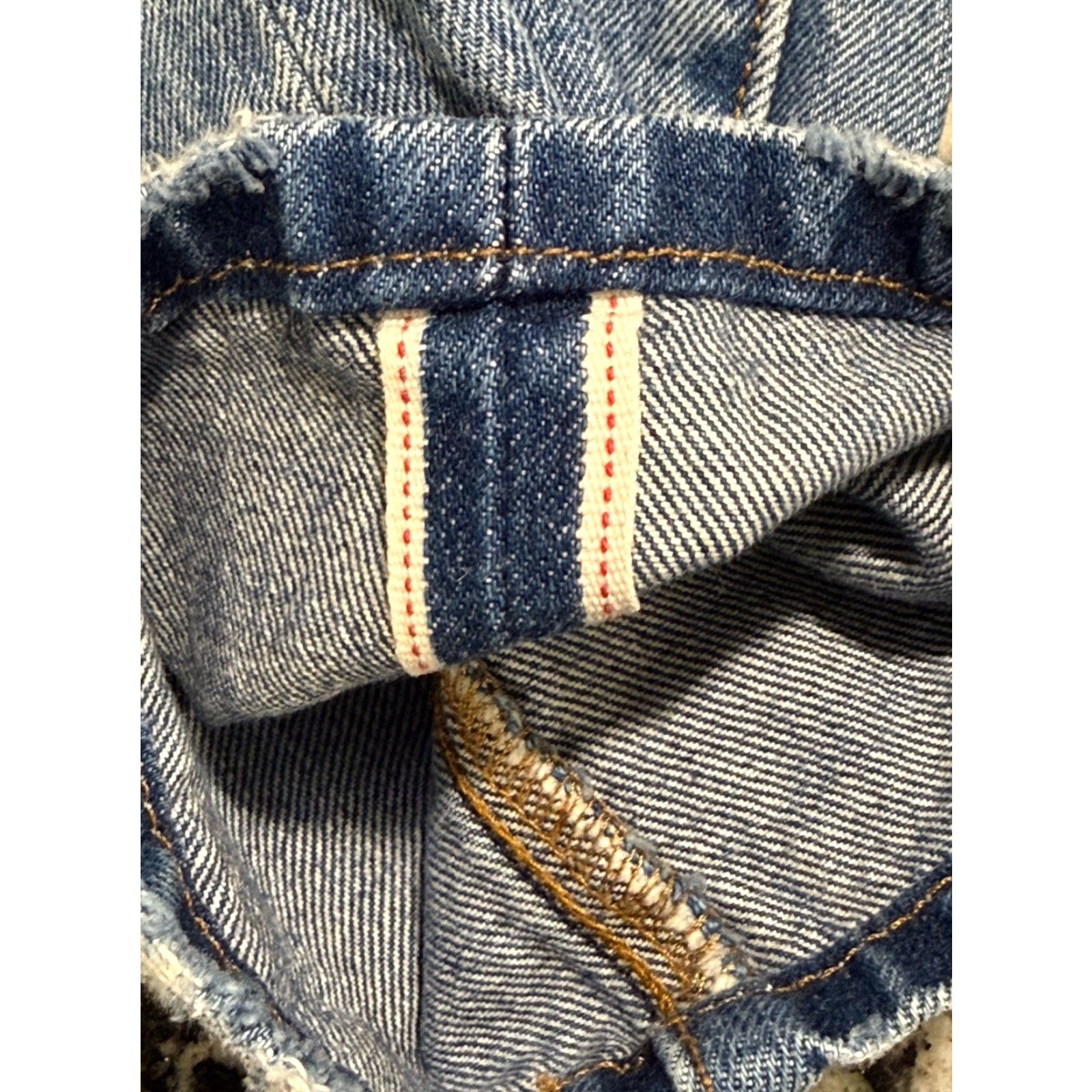 Levi's VINTAGE Levi's 501 Original Fit Jeans Blue 150th Anniversary Button Fly 25x31 Size 42" / US 20 - 2 Thumbnail