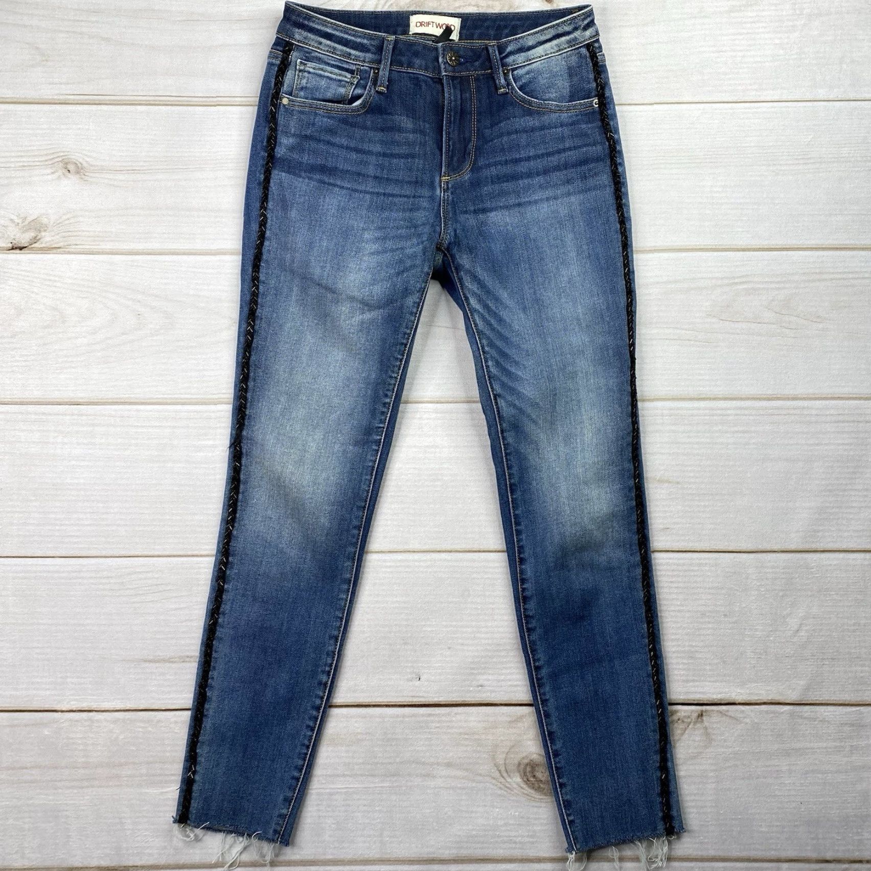 Vintage Driftwood Jackie Jeans Womens Skinny Jeans Denim Dark Wash 26 Stretch High Rise 5-Pocket Blue Cowboy Vintage No N/A Size 26" / US 2 / IT 38 - 2 Thumbnail