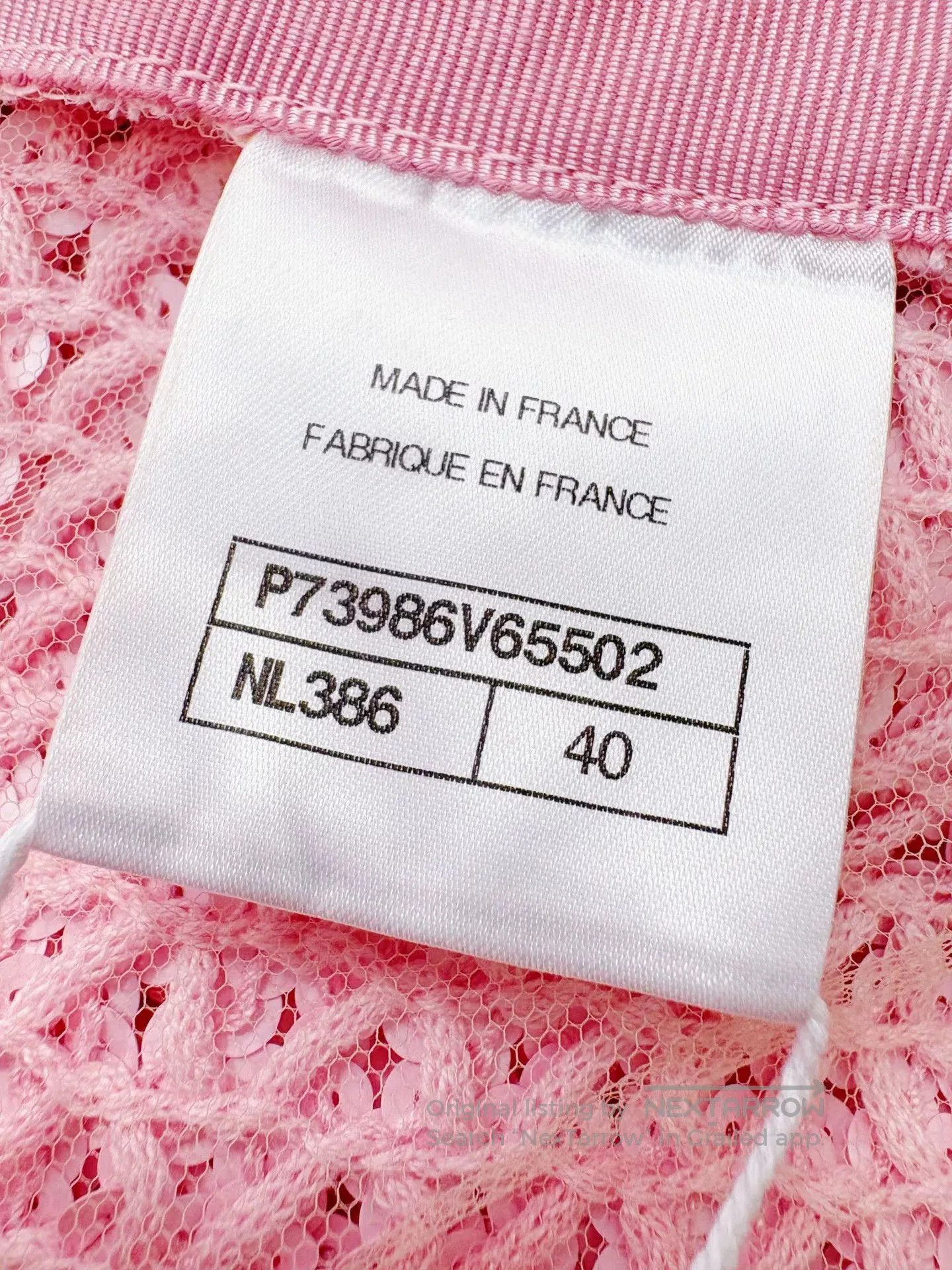 Chanel Chanel 23C Pink Sequin Knit Jacket. Size US L / EU 52-54 / 3 - 7 Thumbnail