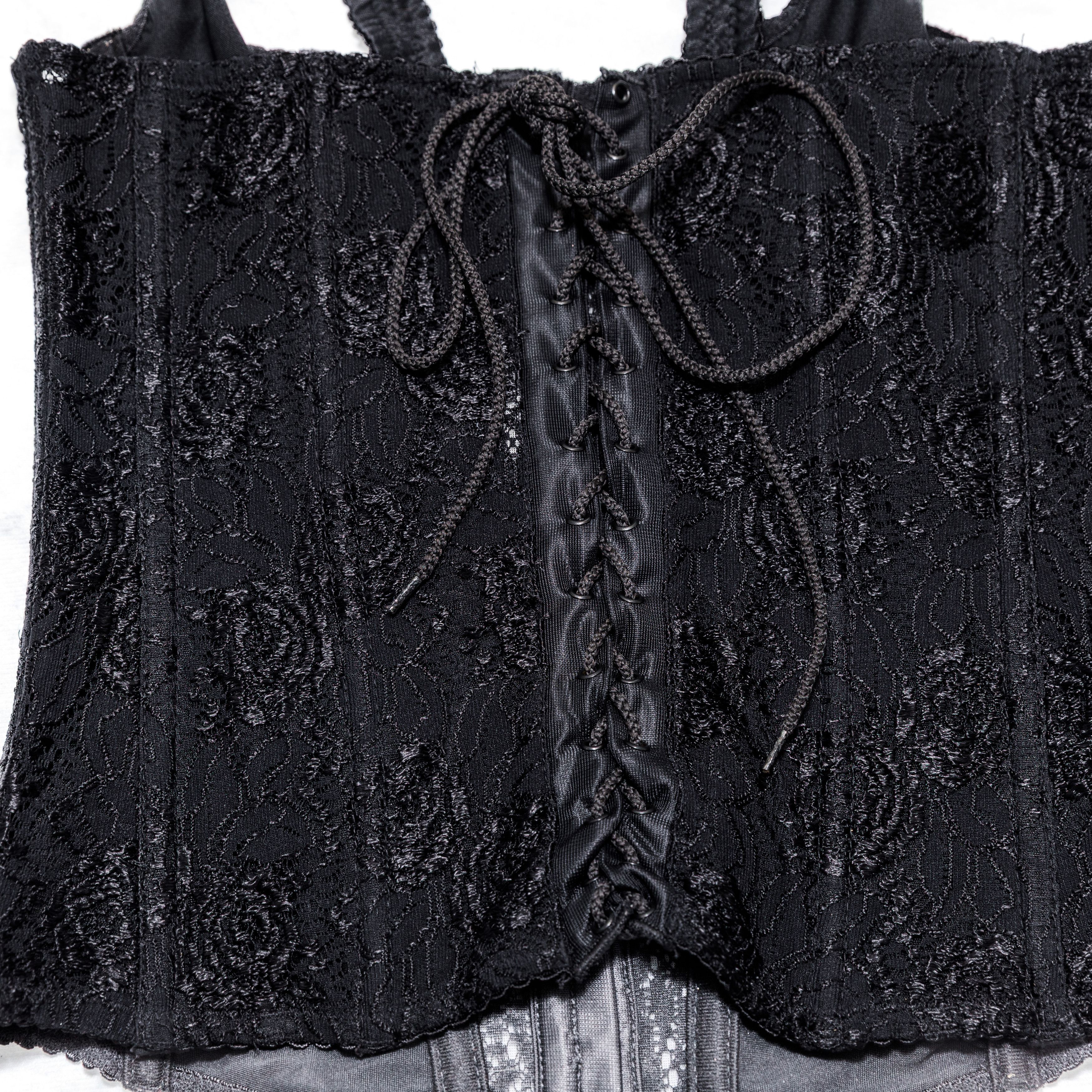 Other Vintage 80s Frederick's Of Hollywood Black Lace Corset Small Size S / US 4 / IT 40 - 2 Thumbnail