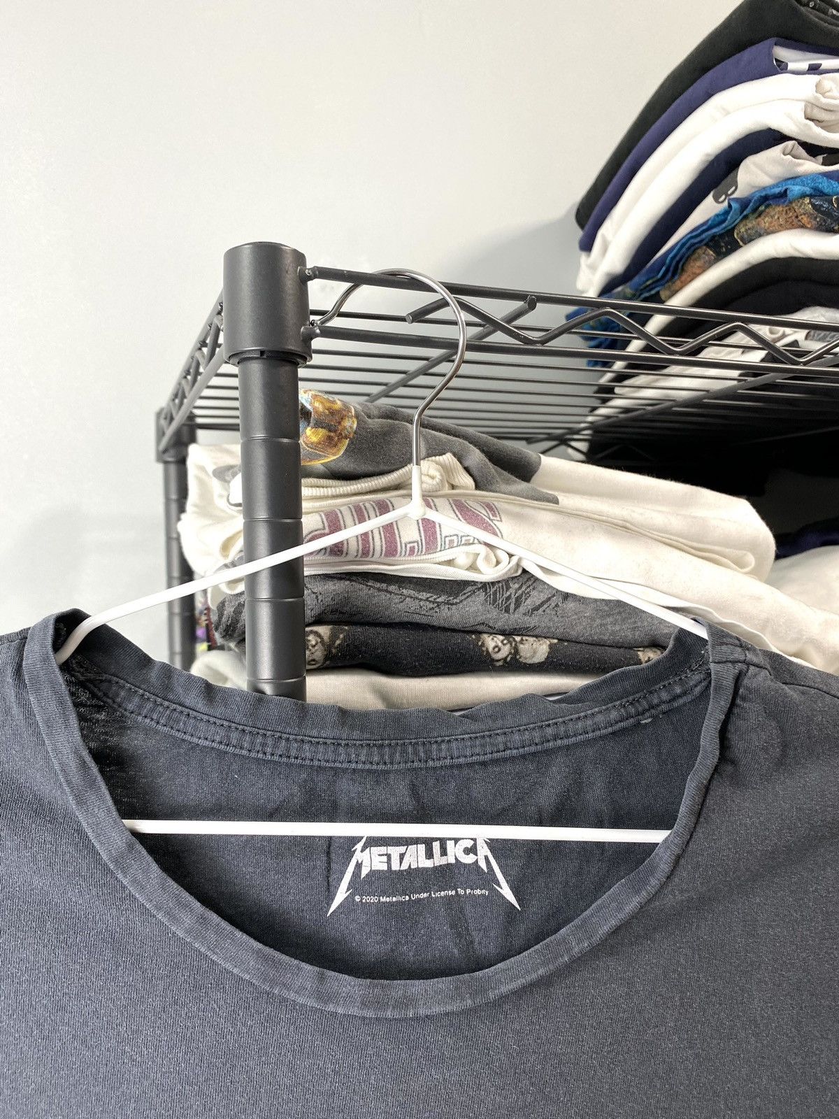 Band Tees Vintage Style Metallica Skull Band T Shirt Size US L / EU 52-54 / 3 - 5 Thumbnail