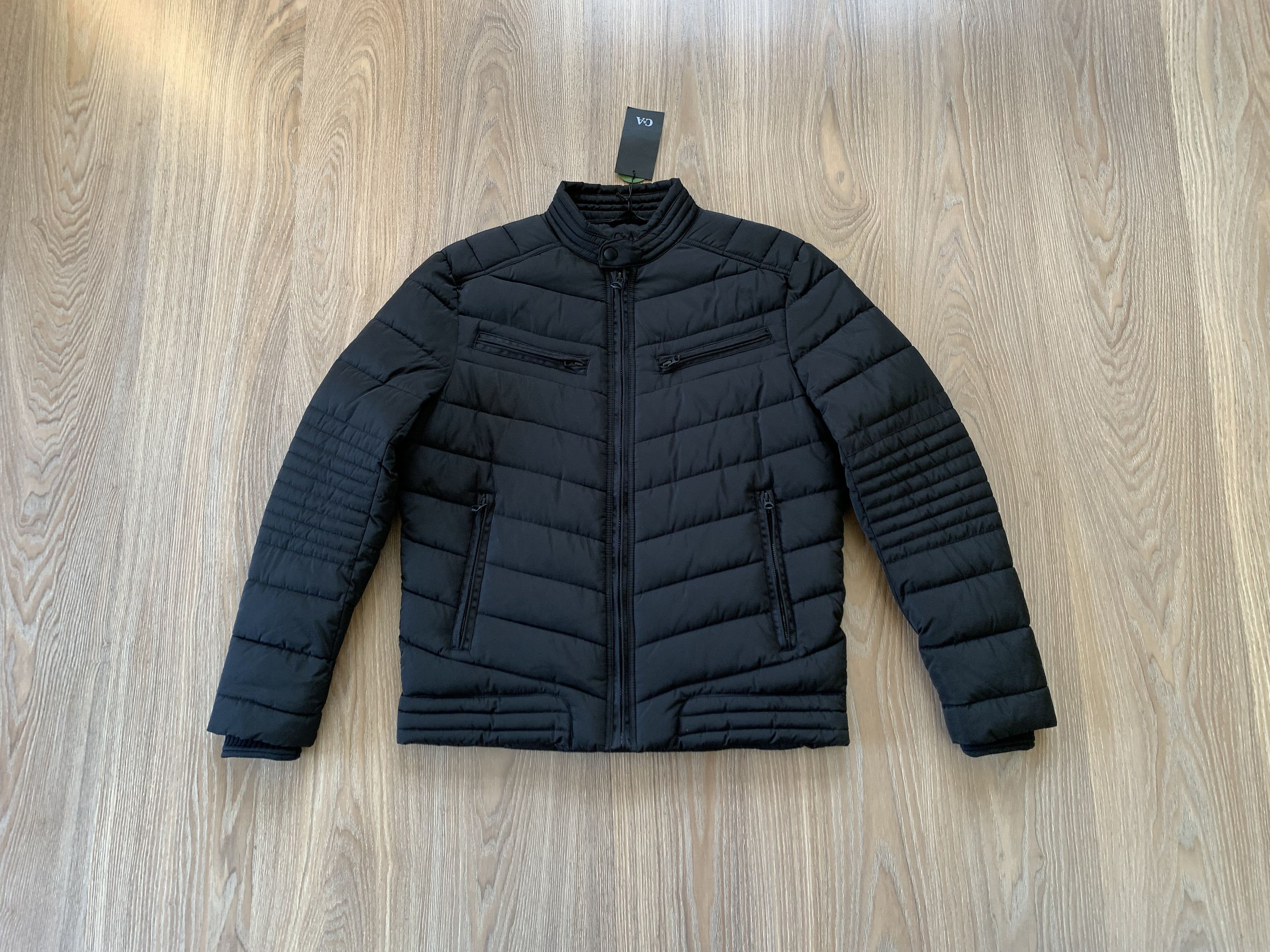 C&A C&A New Black Quilted Jacket Size US M / EU 48-50 / 2 - 1 Thumbnail
