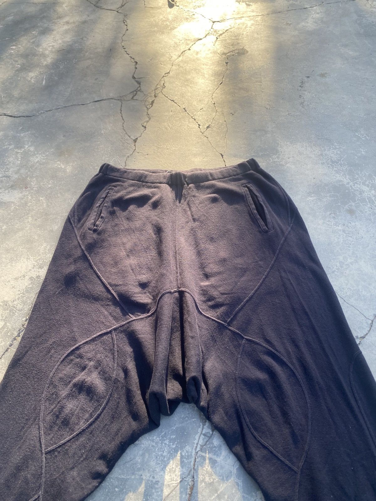 CABANE de ZUCCa Cabane de Zucca (Issey Miyake) Drop Crotch Cotton Sweatpants Size US 32 / EU 48 - 3 Thumbnail