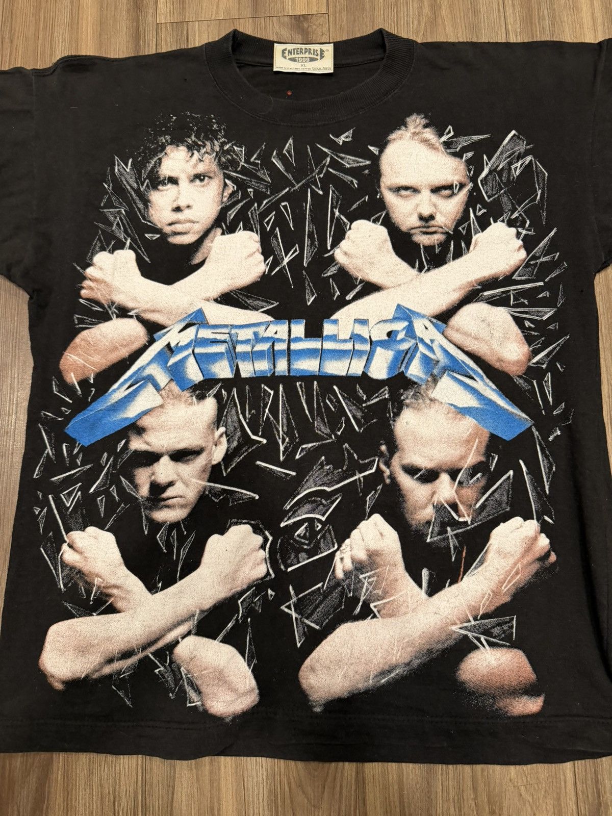 Vintage Vintage European Italian Metallica Bootleg tee Size US L / EU 52-54 / 3 - 2 Thumbnail