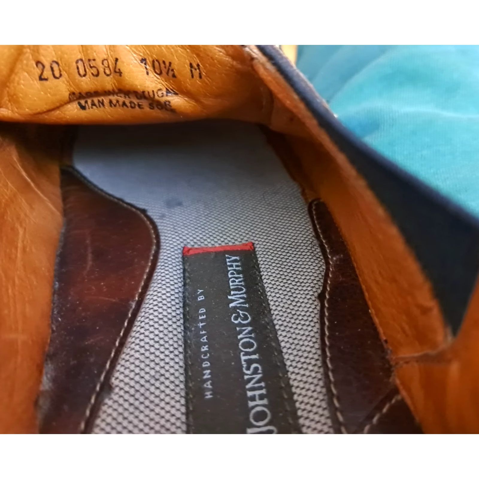 Johnston & Murphy VINTAGE Johnston & Murphy Brown Leather Stitched Uppers Slip-On sz 10.5 M US Dress Oxford Men Leather Upper Brown US Shoe Size 10.5 Mens Shoes Size US 10 / EU 43 - 4 Thumbnail
