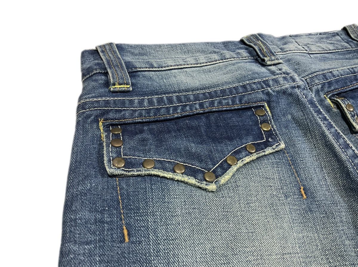 Hysteric Glamour × If Six Was Nine × Japanese Brand 🔥Sick Y2K Rock Wood Rivet Flared Denim LGB Size US 30 / EU 46 - 9 Thumbnail