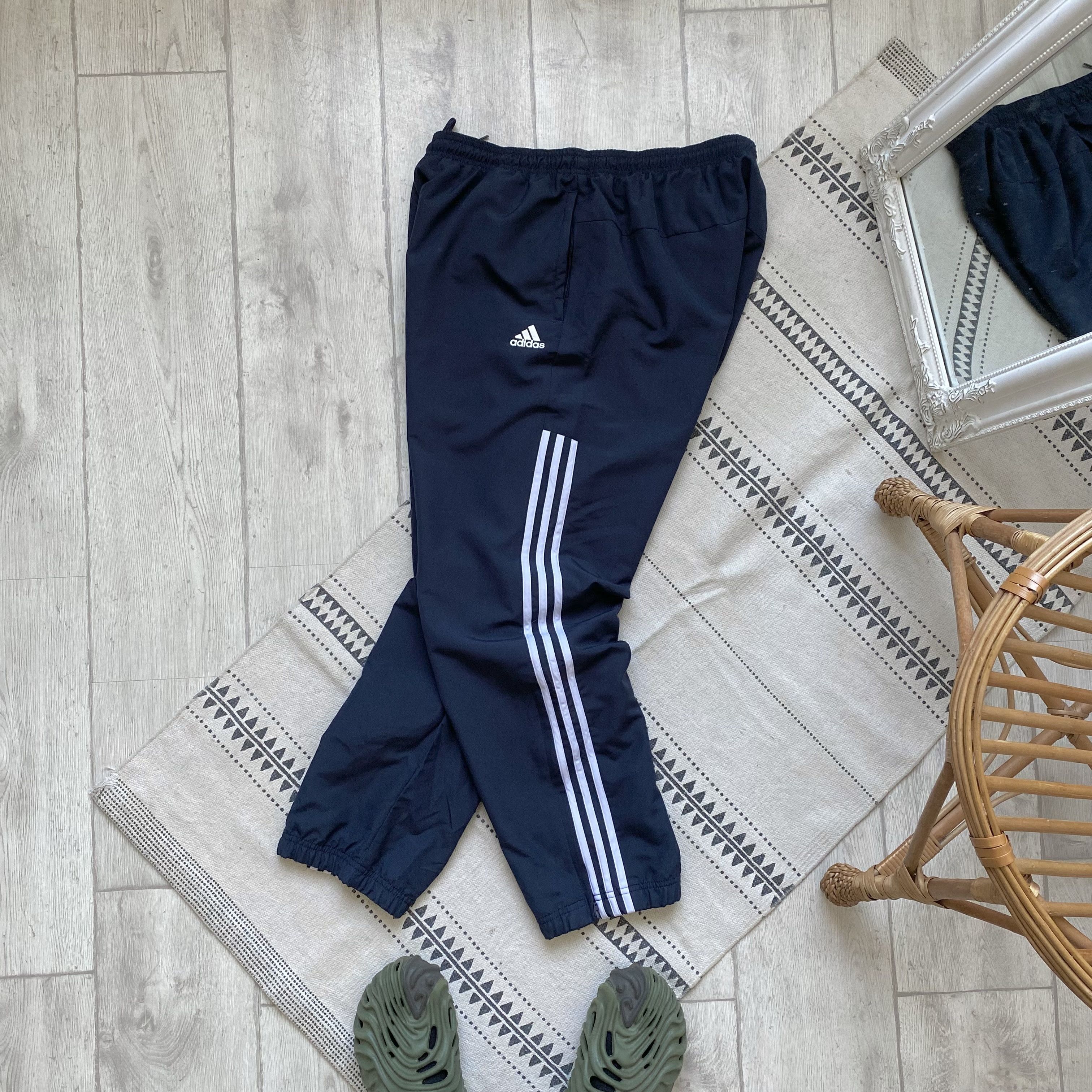 Adidas 🦍 Adidas Nylon track pants joggers vintage style Size US 36 / EU 52 - 9 Thumbnail