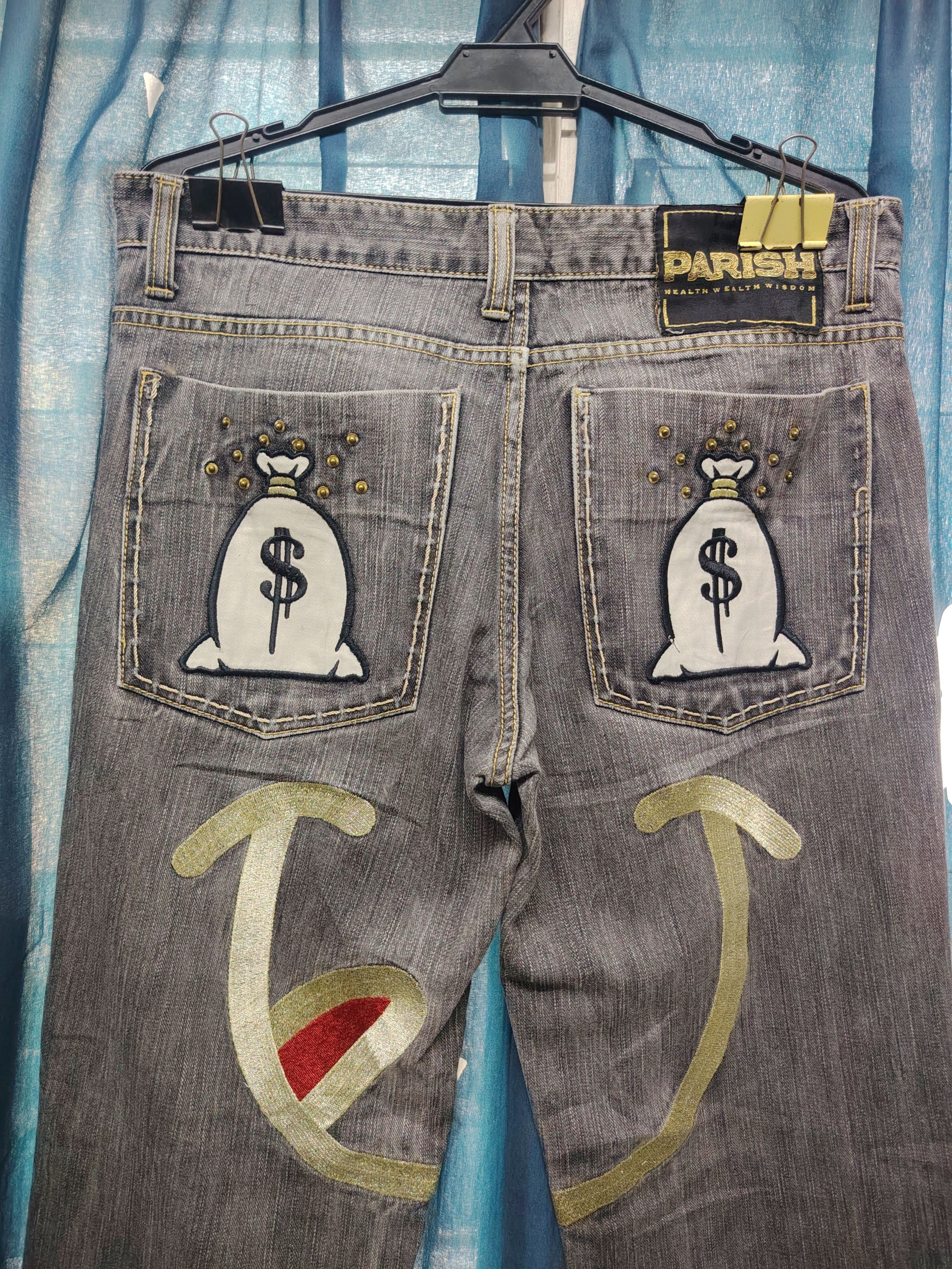 Tribal Streetwear PARISH EMBROIDERY LOGO JEANS Size US 34 / EU 50 - 6 Thumbnail