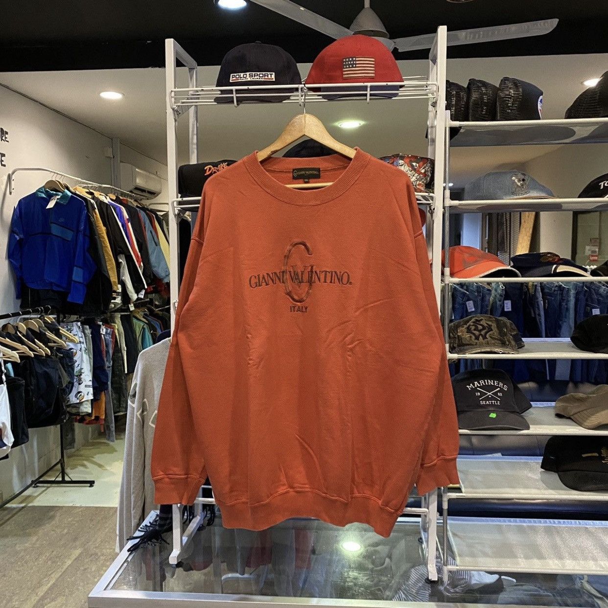 Gianni Valentino Vintage 90s Designer Gianni Valentino Embroided Sweatshirt Size US XXL / EU 58 / 5 - 1 Thumbnail