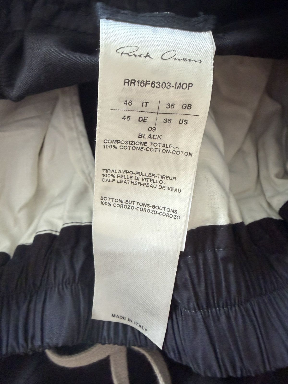 Rick Owens FW16 MASTADON PANNIER CARGO PANTS Size US 32 / EU 48 - 7 Thumbnail