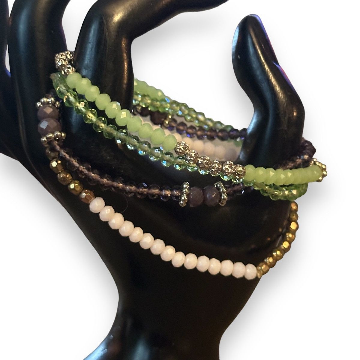 Other Glass bead stretch bracelet bundle Size ONE SIZE - 2 Thumbnail