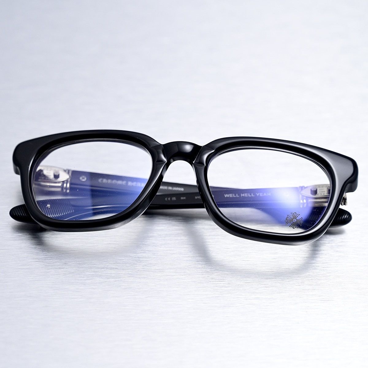 Chrome Hearts CHROME HEARTS WELL HELL YEAH BLACK GLASSES Size ONE SIZE - 9 Thumbnail