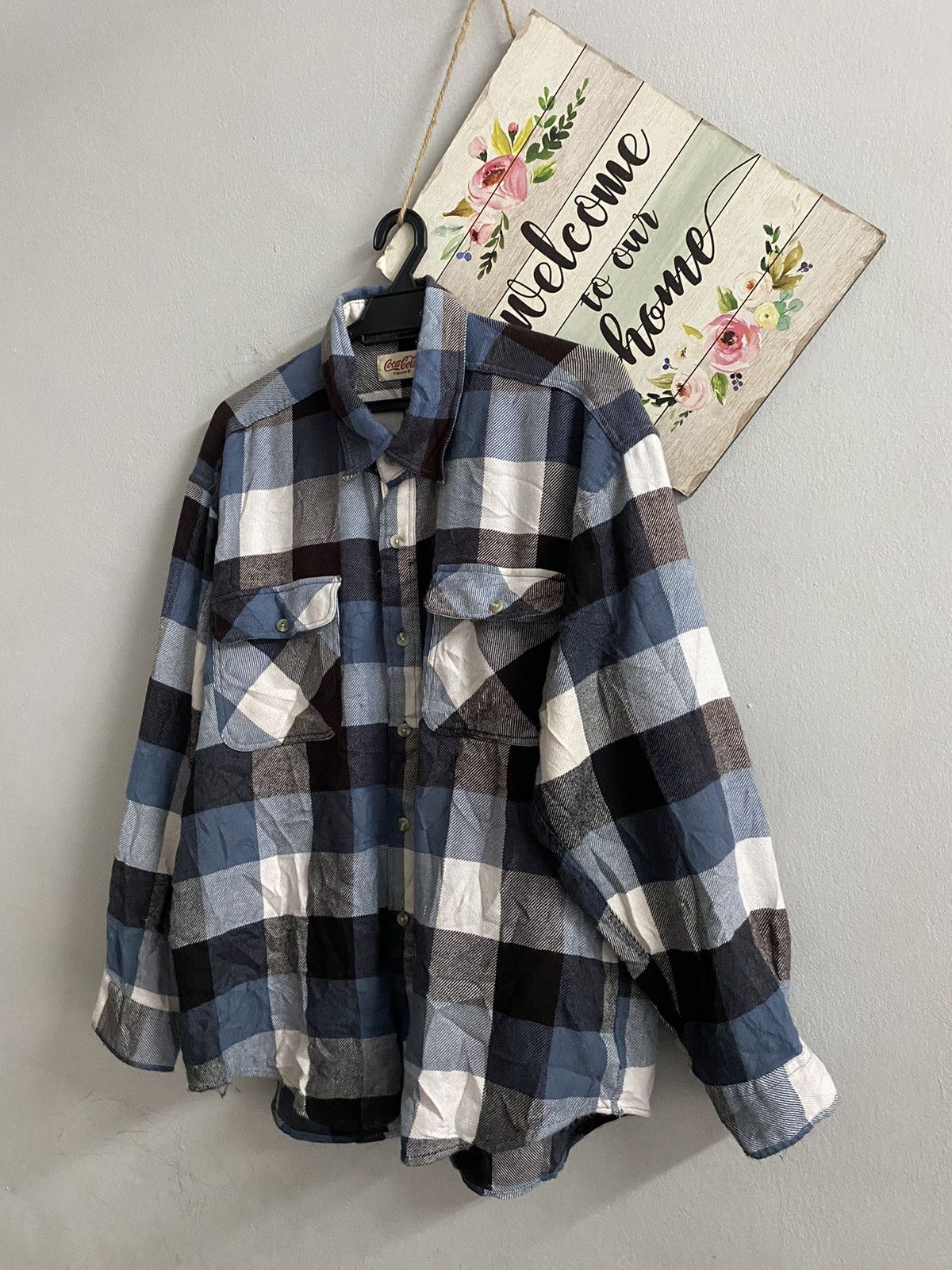 Coca Cola × Vintage Vintage Coca cola Flannel heavy flannel shirt Size US L / EU 52-54 / 3 - 2 Thumbnail