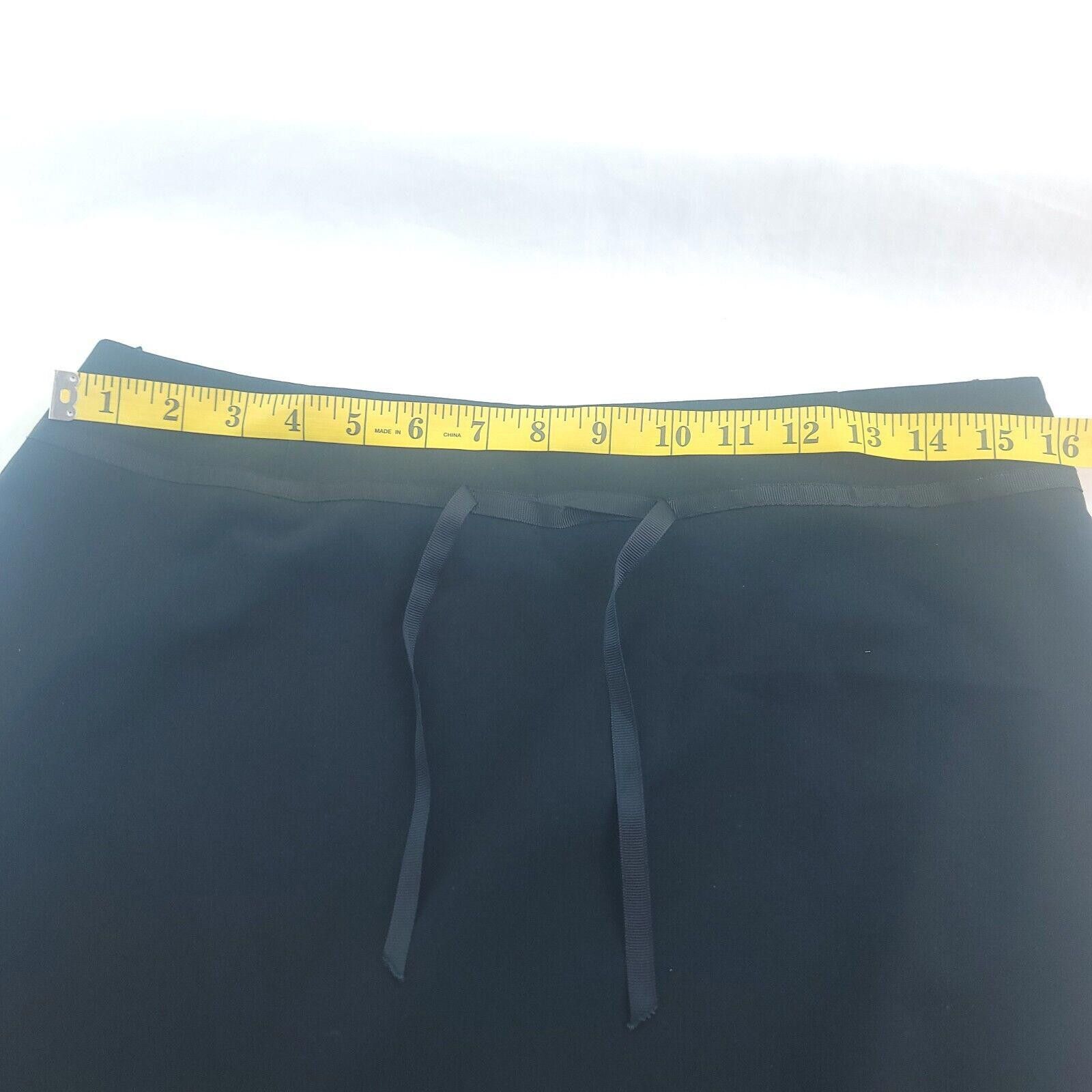 Designer Vintage CiZi Women's Size 12 Black Ruffle Hemline Skirt Size 34" / US 12 / IT 48 - 5 Thumbnail