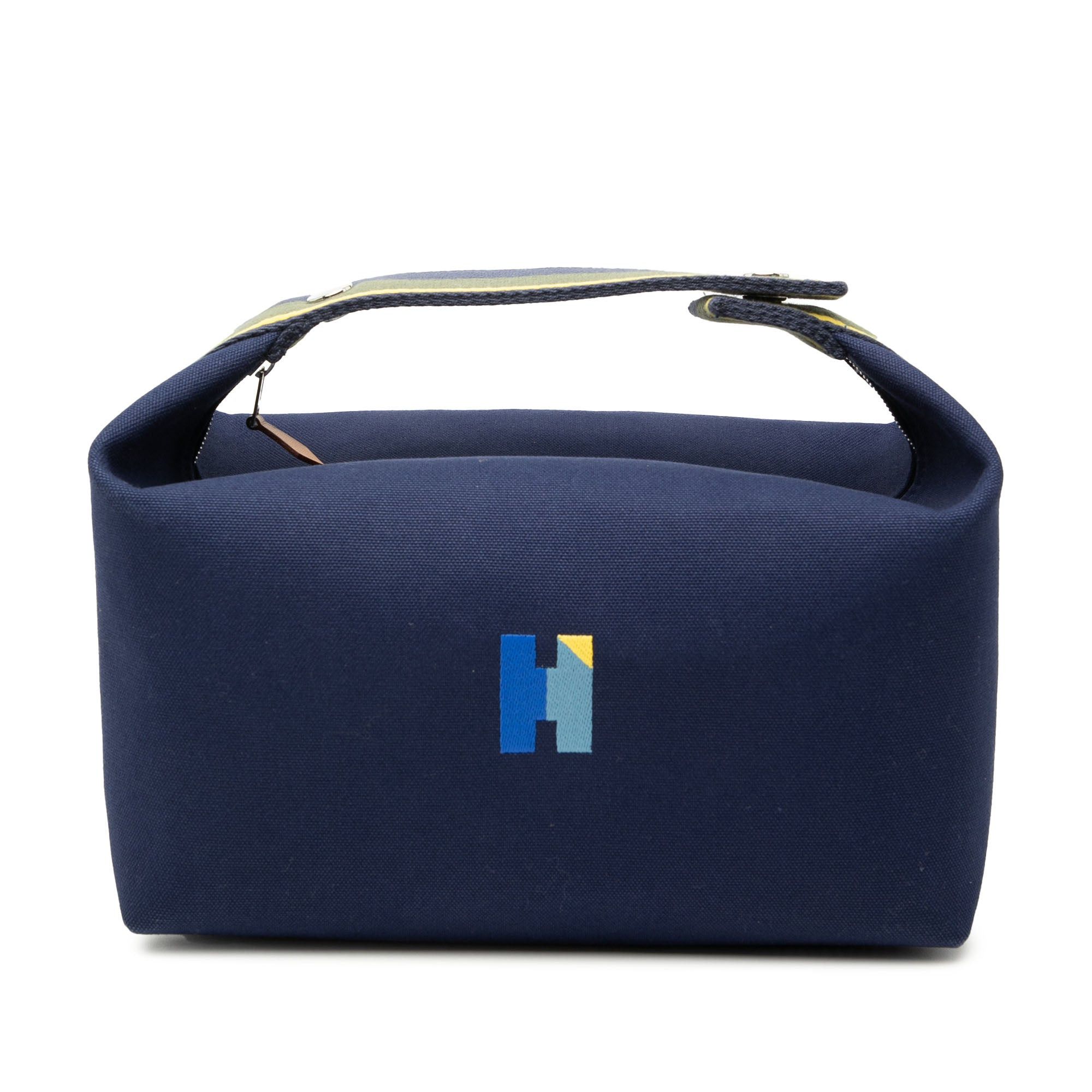 Hermes Large Toile Bride A Brac H Pavillon Case Size ONE SIZE - 1 Thumbnail