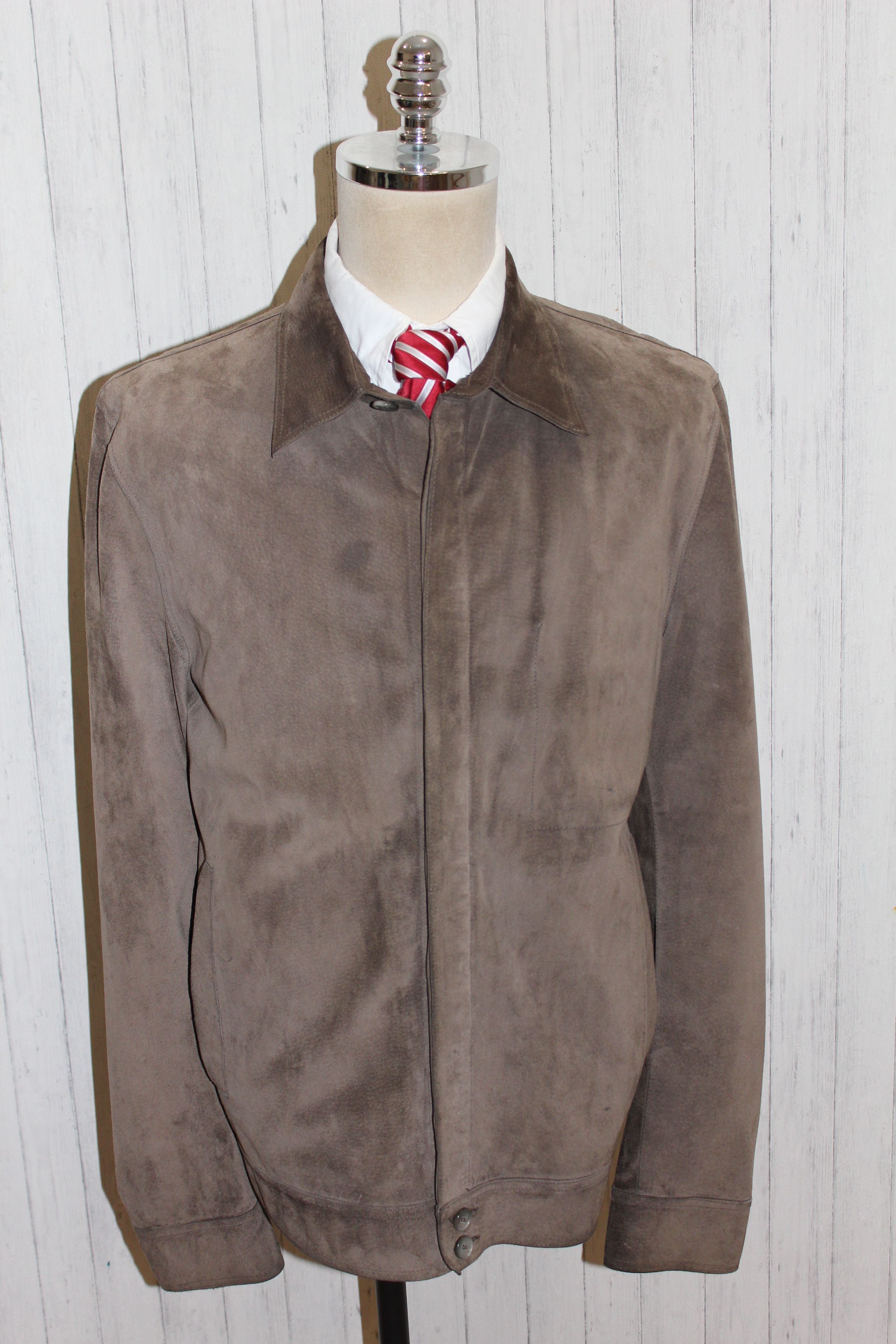 Hugo Boss Men's HUGO BOSS Brown Leather Jacket Coat Size L Size US L / EU 52-54 / 3 - 2 Thumbnail