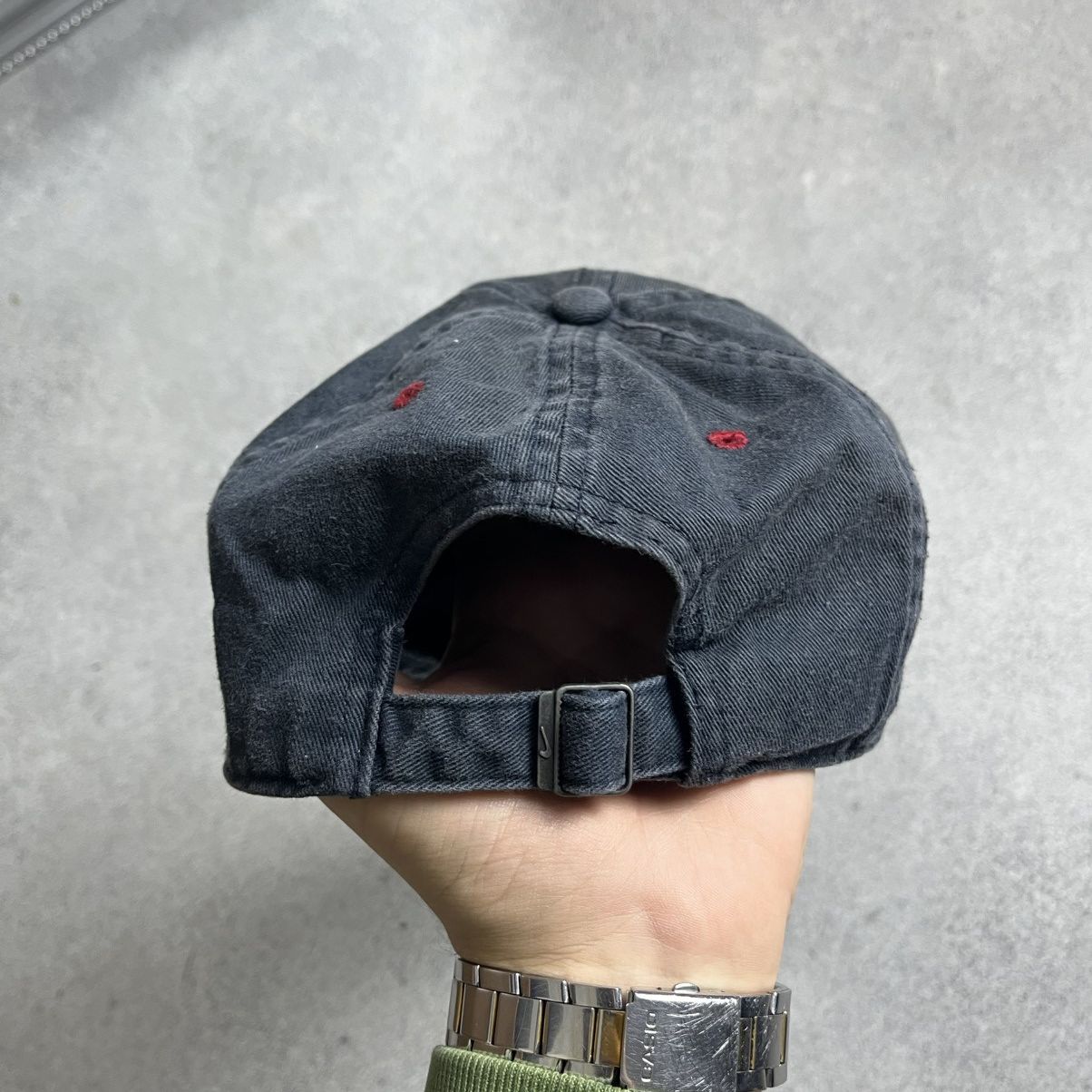 Nike Mens Vintage Nike Cap big logo streetwear y2k rare drill Size ONE SIZE - 4 Thumbnail