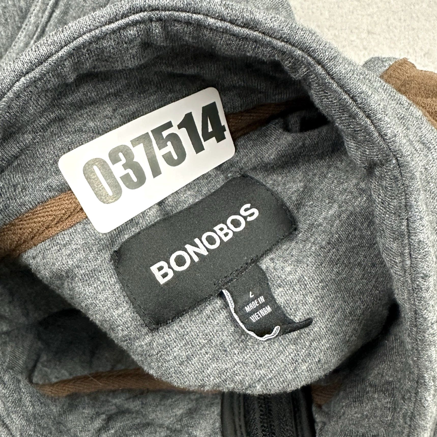 Bonobos Bonobos Vest Men Large Gray Full Zip Quilted Pockets Logo Size US L / EU 52-54 / 3 - 8 Thumbnail