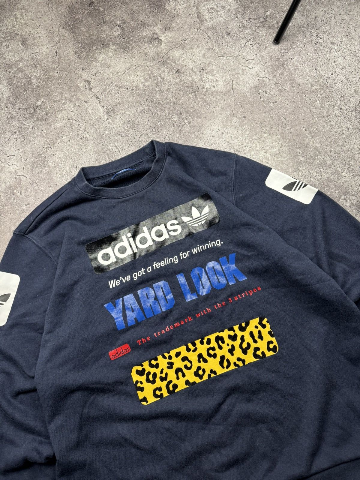 Adidas Vintage Adidas Y2K Leopard Printed Yard Look Japanesse sweat Size US XL / EU 56 / 4 - 2 Thumbnail