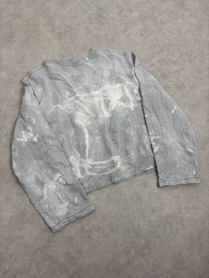 Dries Van Noten Dries Van Noten Oversized Grey Abstract Sweater Size US M / EU 48-50 / 2 - 4 Thumbnail