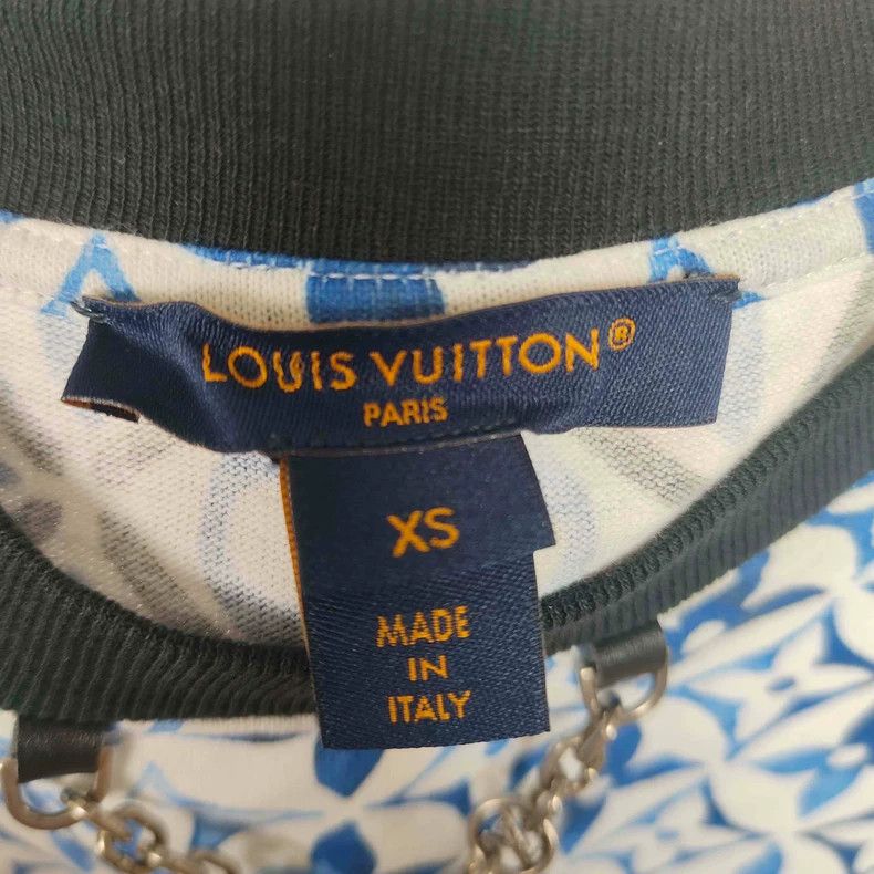 Louis Vuitton Louis Vuitton Blue flower full print short sleeve Size XS / US 0-2 / IT 36-38 - 5 Thumbnail