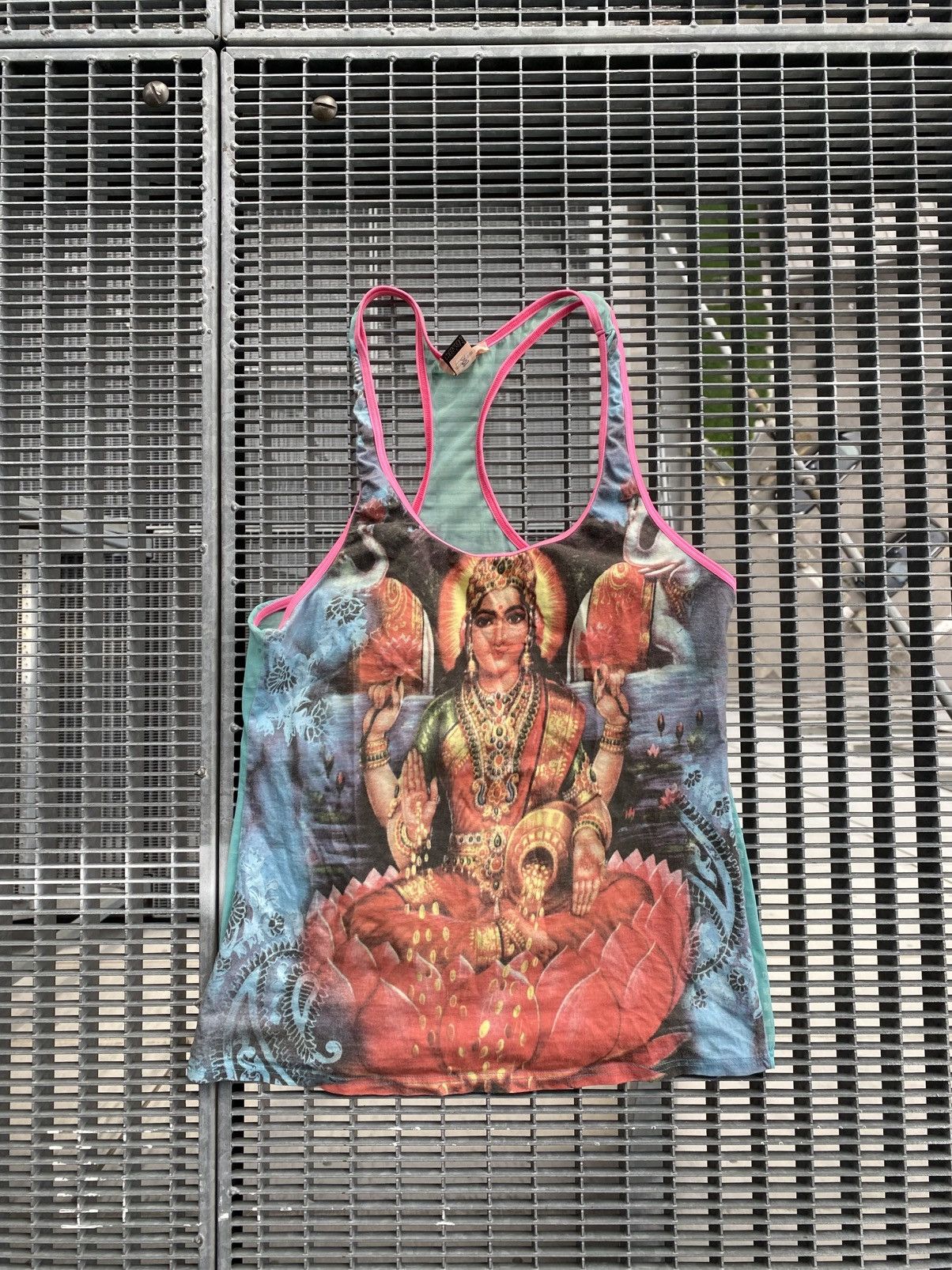 Roberto Cavalli Vintage Roberto Cavalli Shiva Y2K Streetwear Tank Top Size L / US 10 / IT 46 - 3 Thumbnail
