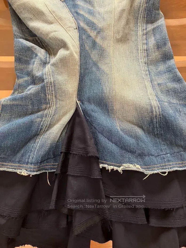 Comme des Garcons Comme Des Garcons size S Dark vintage fish-tail patched sk Size 24" / US 00 / IT 34 - 5 Thumbnail