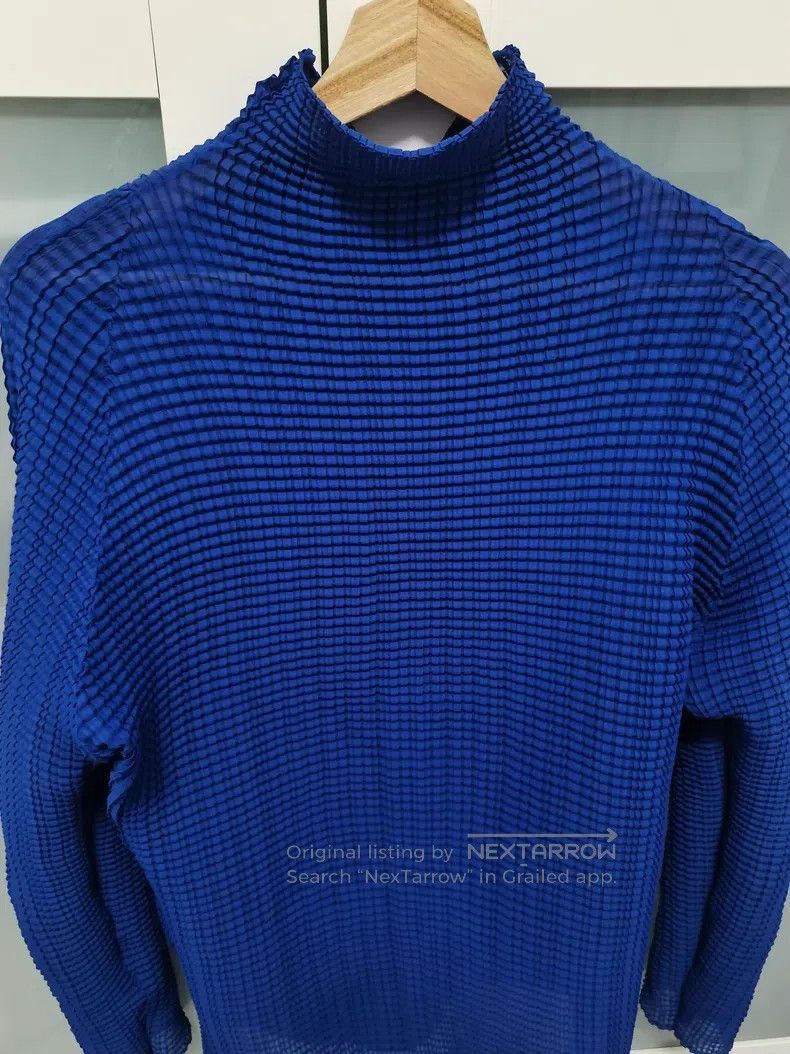 Issey Miyake Issey Miyake Blue Long Sleeve Size M / US 6-8 / IT 42-44 - 1 Thumbnail