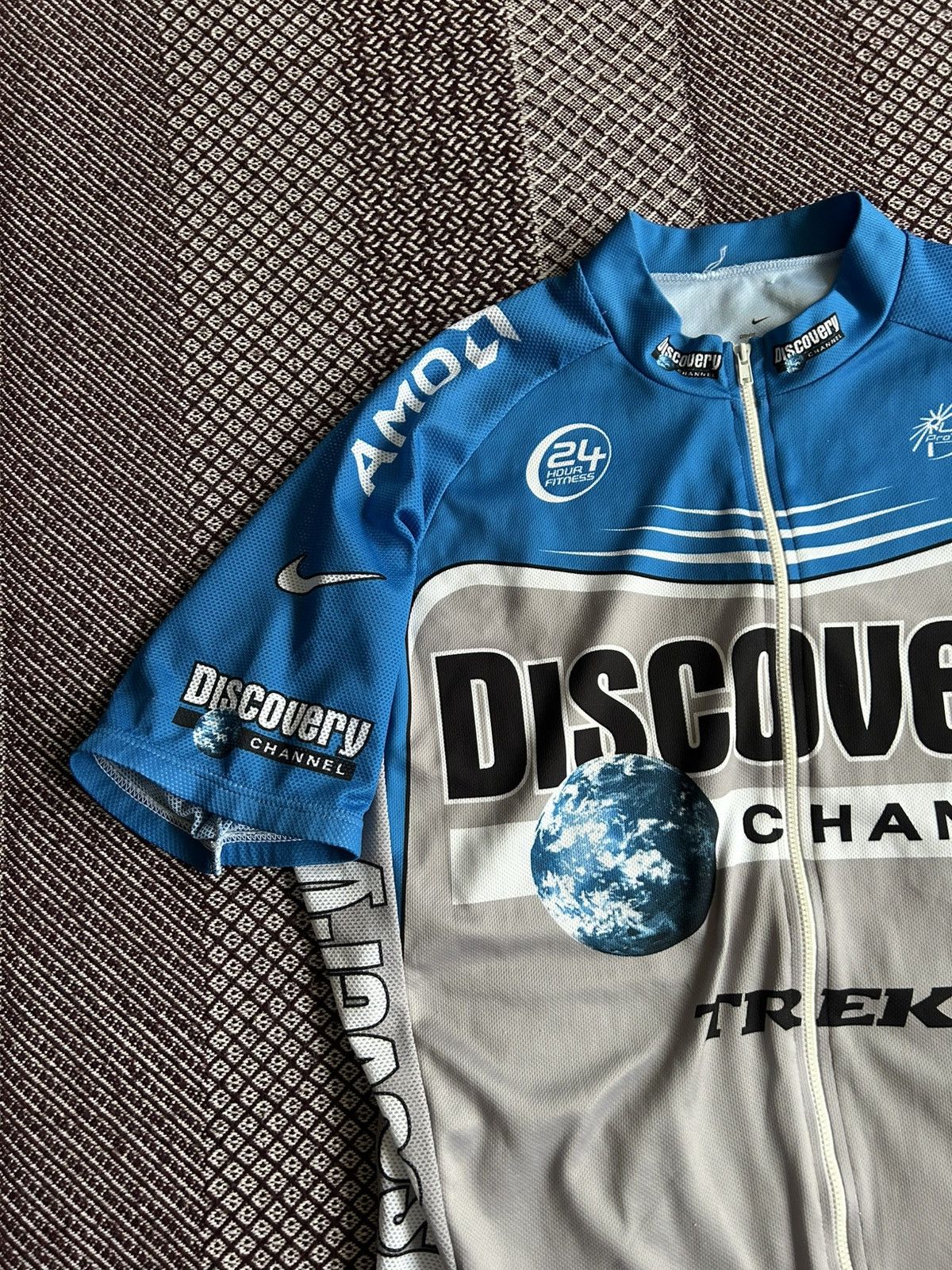 Nike Vintage Nike Discovery Channel Cycling Jersey Mens Size XL Size US XL / EU 56 / 4 - 4 Thumbnail