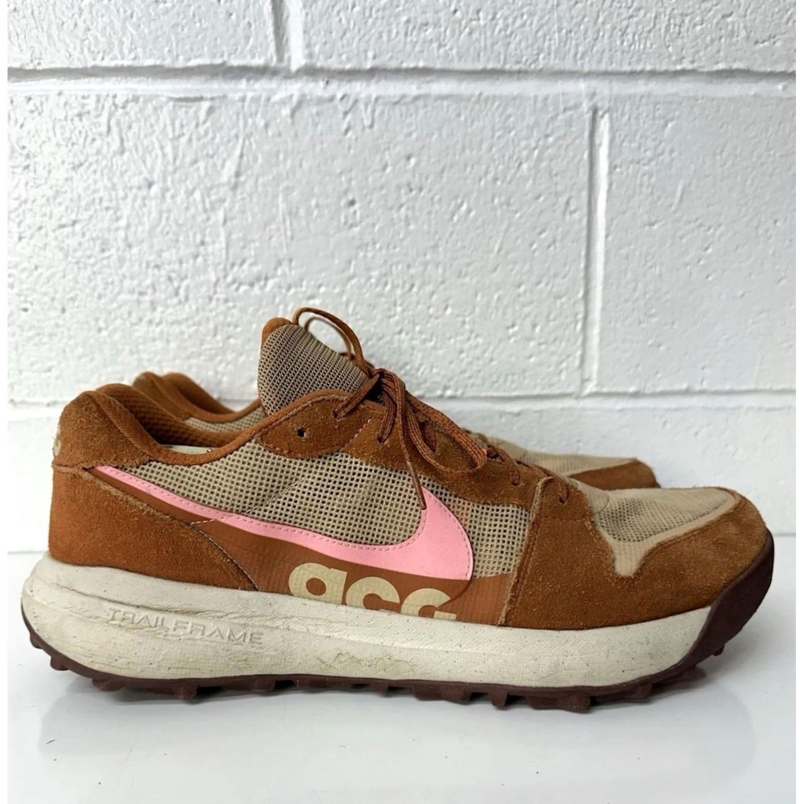 Nike Nike ACG Lowcate Sneaker DM8019-201 Hemp/Dark Russet/Total Orange/Coral Chalk Mens Size 14 Size US 14 / EU 47 - 2 Thumbnail