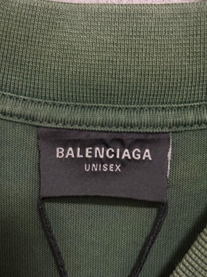 Balenciaga Balenciaga Dark green adhesive tape short sleeve Size US L / EU 52-54 / 3 - 3 Thumbnail