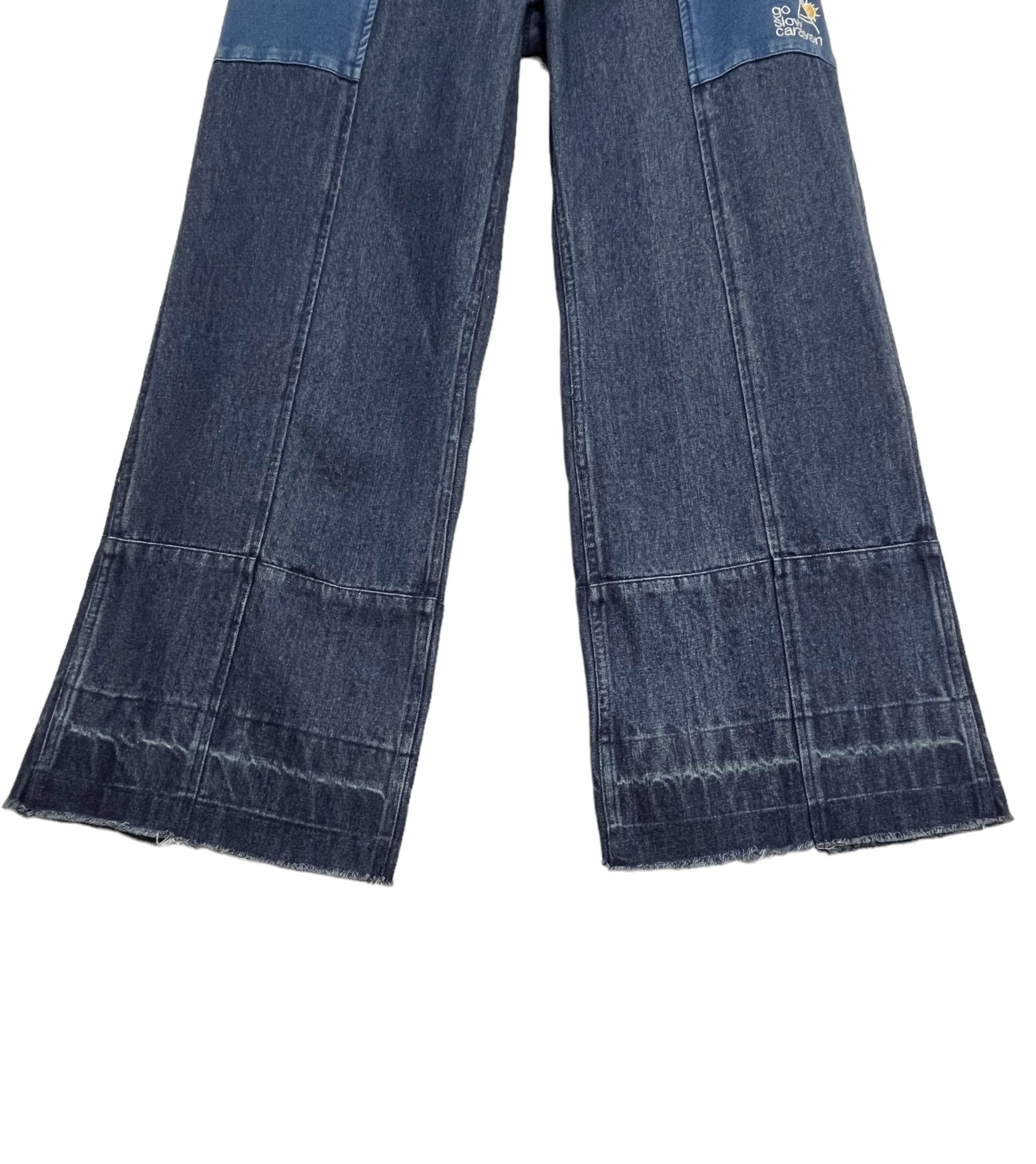 go slow caravan 🔥Vintage GO SLOW CARAVAN Elastic Waist Wide Leg Denim Size 30" / US 8 / IT 44 - 11 Thumbnail