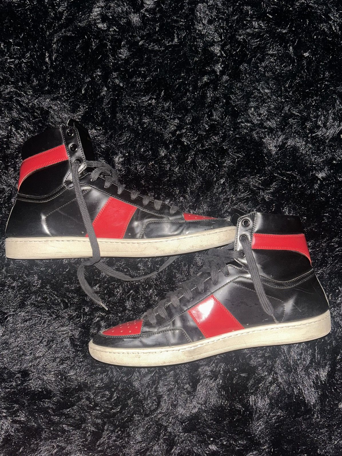 Saint Laurent Paris ysl high top sneaker Size US 11 / EU 44 - 6 Thumbnail