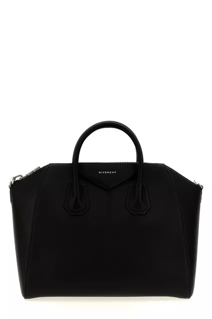 Givenchy GIVENCHY Antigona Medium Black Grained Leather Handbag Size ONE SIZE - 1 Thumbnail