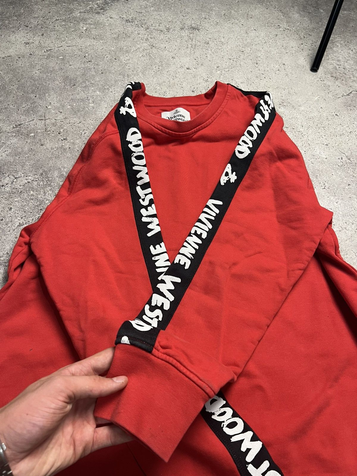 Vivienne Westwood Men's Vivienne Westwood Taped Sweatshirt Size US XXL / EU 58 / 5 - 7 Thumbnail