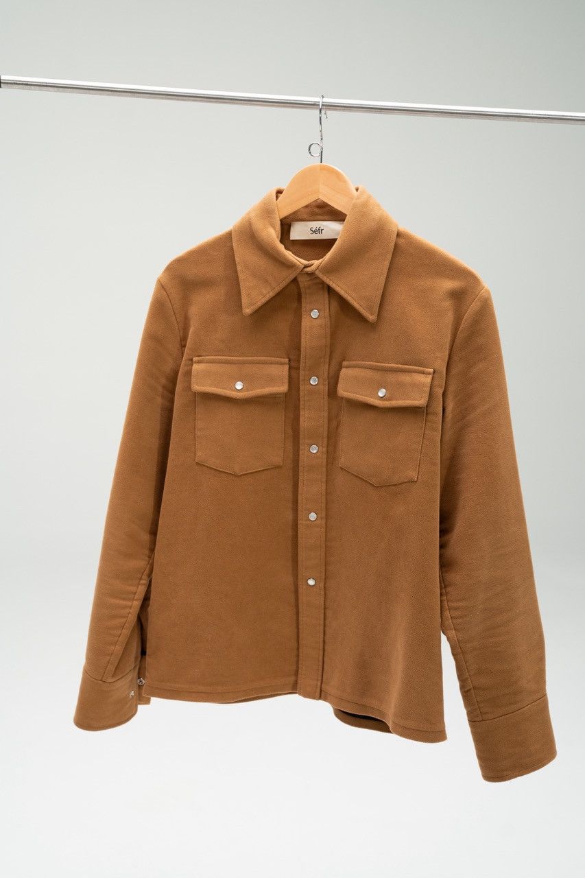 Sefr Sefr Matsy Moleskin Shirt Jacket in Brown Size US M / EU 48-50 / 2 - 2 Thumbnail