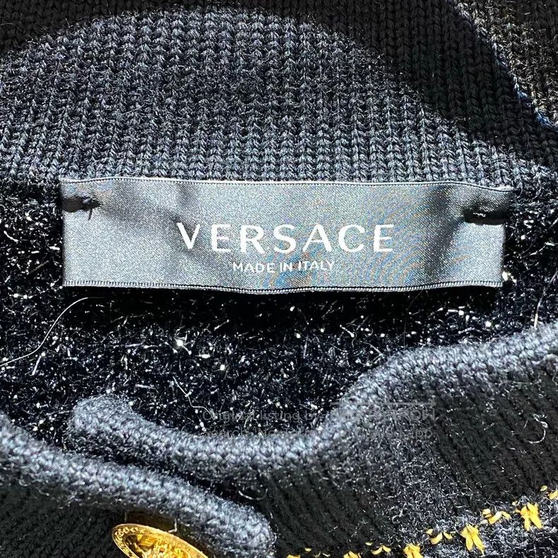 Versace Versace Black gold and silver thread small fragrant style Size S / US 4 / IT 40 - 4 Thumbnail