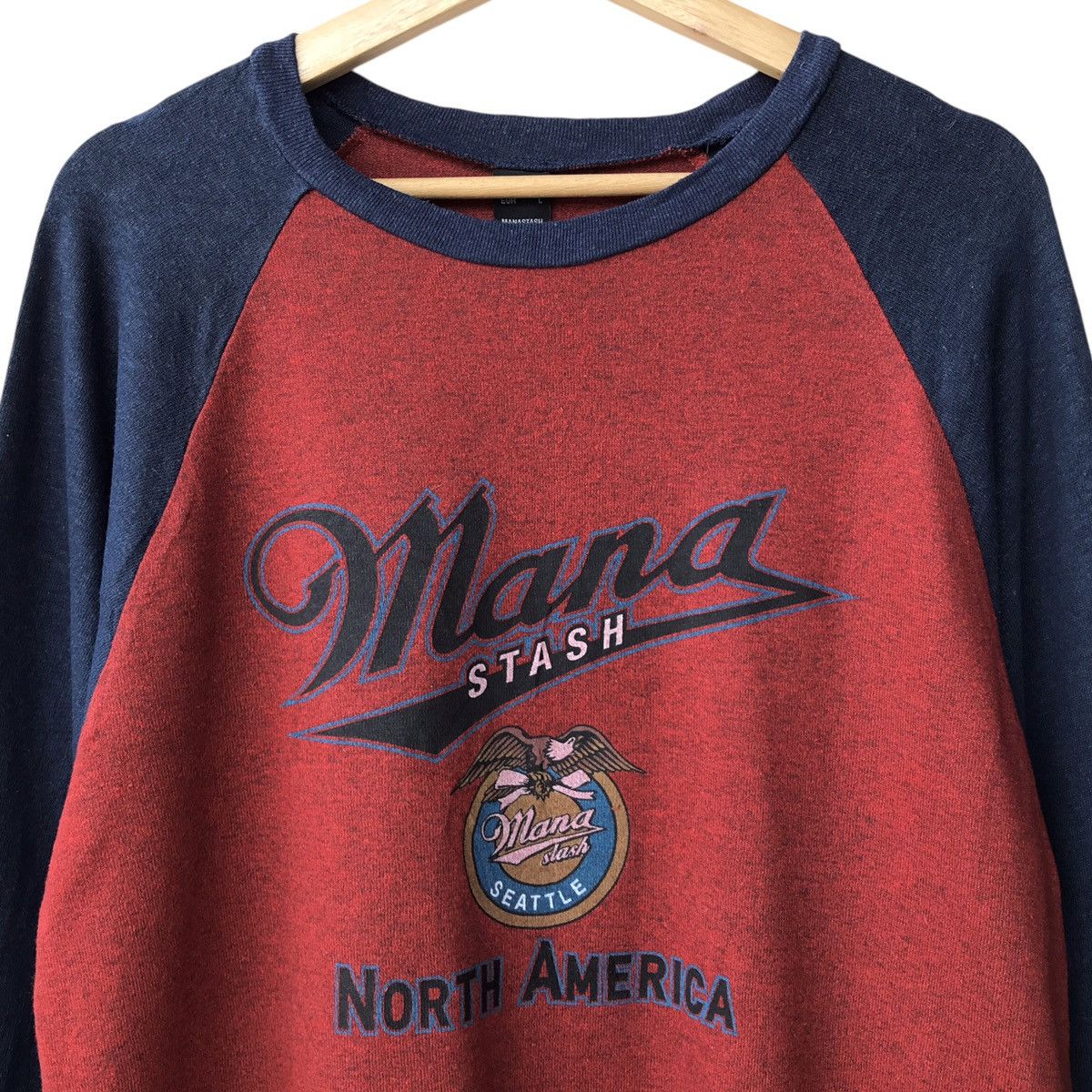 Manastash Manastash Seattle Cannabis Hemp Raglan Outdoor Tee Size US L / EU 52-54 / 3 - 3 Thumbnail