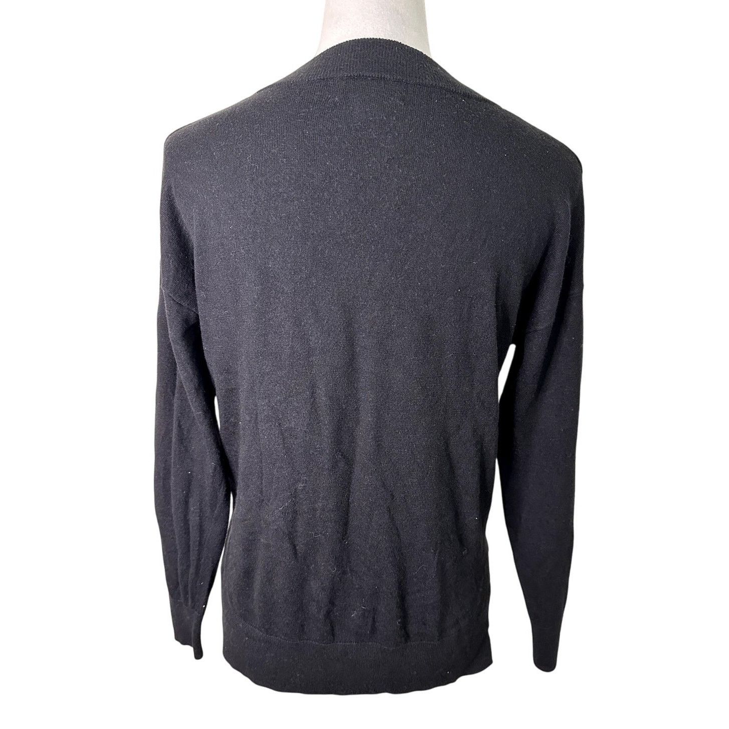 Treasure & Bond Treasure & Bond Women's black V Neck Long Sleeve Sweater XS Size XS / US 0-2 / IT 36-38 - 5 Thumbnail