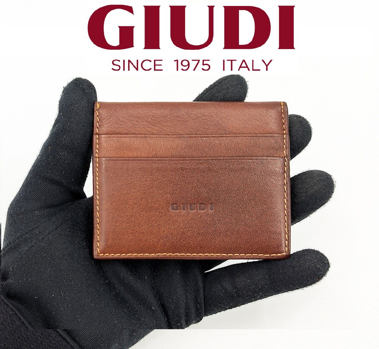 Leather GIUDI brown leather card holder with coin case Size ONE SIZE - 1 Thumbnail