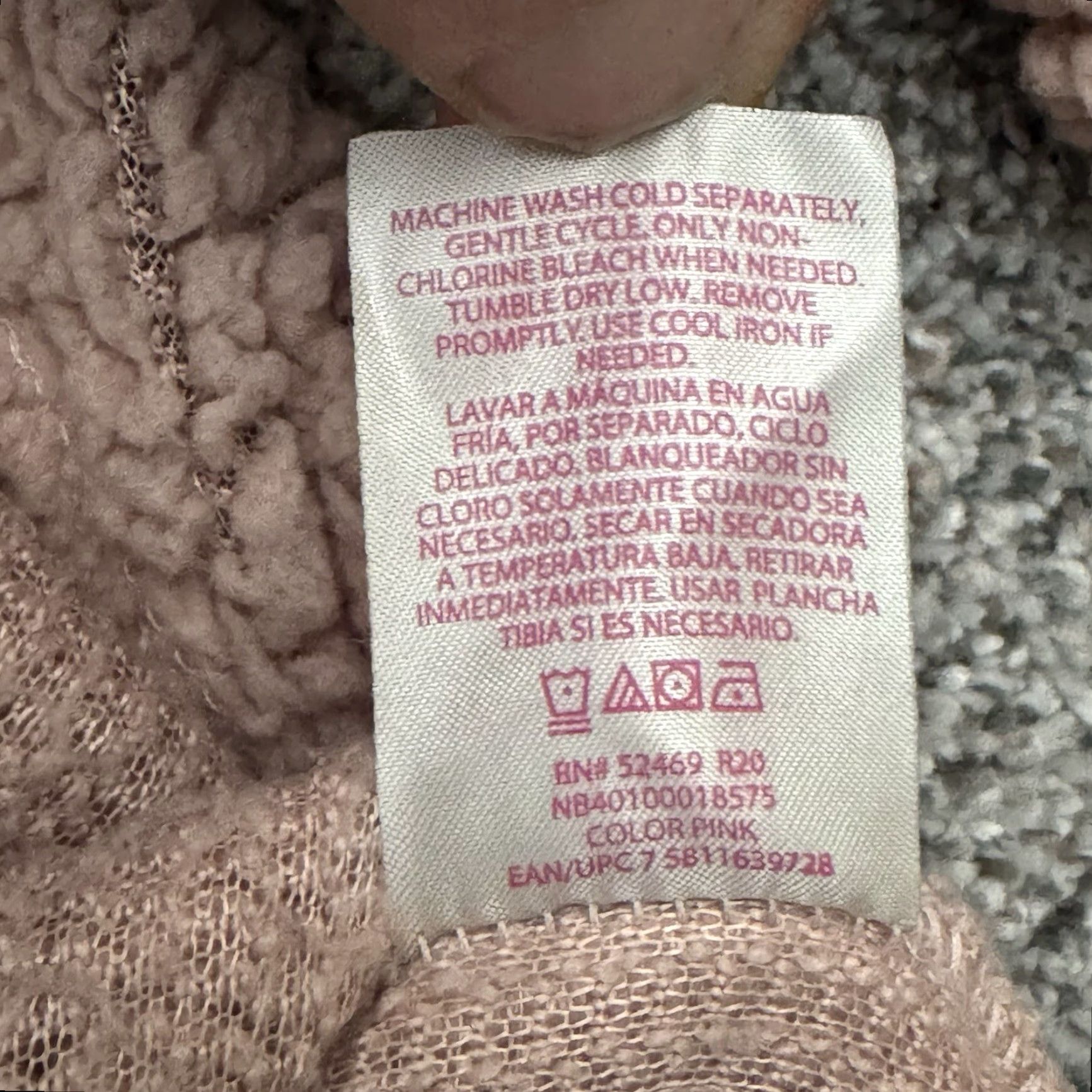 Vintage VINTAGE No Boundaries Jacket 1/4 Zip Pink Womens Juniors XL 15-17 90s Sherpa Zippered Chest Pocket Size XL / US 12-14 / IT 48-50 - 7 Thumbnail